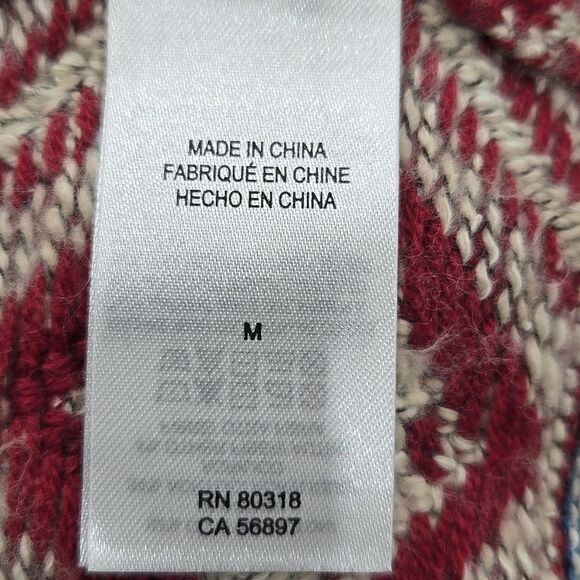 Lucky Brand Southwestern Open Cardigan Sweater Duster Aztec Western Festival Med - Picture 13 of 16